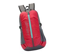 Wdbild Borsa da viaggio, unisex, zaino da escursionismo, per attività all'aperto, ciclismo, grande capacità, zaino casual, zaino da viaggio e scuola, Rosso, Taglia unica