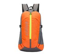 Wdbild Borsa da viaggio, unisex, zaino da escursionismo, per attività all'aperto, ciclismo, grande capacità, zaino casual, zaino da viaggio e scuola, Arancione, Taglia unica