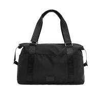Wdbild Borsa da viaggio, versatile borsa da viaggio espandibile di grande capacità, pieghevole, borsa a tracolla casual, borsa sportiva da palestra per donne e uomini, Nero , Taglia unica