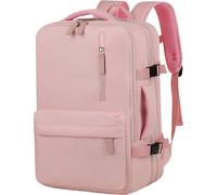 Wdbild Borsa da viaggio, zaino da viaggio per laptop per donne e uomini, borsa da lavoro casual di grande capacità, impermeabile, borsa da viaggio per escursionismo zaino da lavoro, rosa, Taglia unica