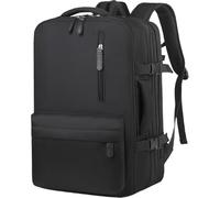 Wdbild Borsa da viaggio, zaino da viaggio per laptop per donne e uomini, borsa da lavoro casual di grande capacità, impermeabile, borsa da viaggio per escursionismo zaino da lavoro, Nero , Taglia