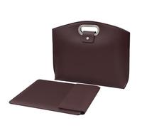 Wdbild Borsa Del Computer Portatile Per Le Donne 13.3/14 pollice Borsa Del Computer Affari Ufficio Valigette Grande Capacità Borsa Professionale Gadget Storage Soluzione, Marrone rossiccio.