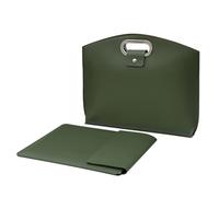 Wdbild Borsa Del Computer Portatile Per Le Donne 13.3/14 pollice Borsa Del Computer Affari Ufficio Valigette Grande Capacità Borsa Professionale Gadget Storage Soluzione, Verde scuro