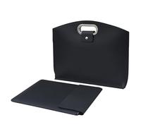 Wdbild Borsa Del Computer Portatile Per Le Donne 13.3/14 pollice Borsa Del Computer Affari Ufficio Valigette Grande Capacità Borsa Professionale Gadget Storage Soluzione, Nero