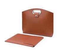 Wdbild Borsa Del Computer Portatile Per Le Donne 13.3/14 pollice Borsa Del Computer Affari Ufficio Valigette Grande Capacità Borsa Professionale Gadget Storage Soluzione, Maillard Marrone