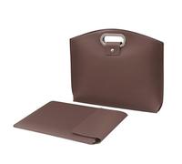 Wdbild Borsa Del Computer Portatile Per Le Donne 13.3/14 pollice Borsa Del Computer Affari Ufficio Valigette Grande Capacità Borsa Professionale Gadget Storage Soluzione, Marrone