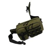 Wdbild Borsa multifunzionale per attrezzatura da pesca borsa esche borsa a tracolla esterna marsupio grande capacità borse da cintura da campeggio, B