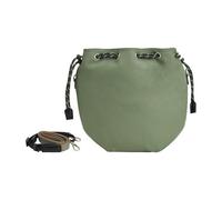 Wdbild Borsa organizer da viaggio con struttura in pelle ispessita e tasca interna per custodia per fotocamera, borsa impermeabile, Verde