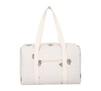 Wdbild Borsa per genitori alla moda in poliestere per pannolini con maniglia per godere di un rapido accesso alle necessità borsa mamma con tracolla ergonomica, Orso Bianco