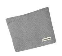 Wdbild Borsa per il trucco, borsa cosmetica da viaggio di grande capacità, in velluto a coste, organizer per articoli da toeletta, borsa per trucco da toeletta, custodia con cerniera per le donne