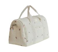 Wdbild Borsa per pannolini di grande capacità per la mamma borsa portatile con motivo ricamato dettagliato per viaggi e esigenze quotidiane organizer per viaggi brevi, B