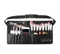 Wdbild Borsa per trucchi, elegante borsa multifunzionale per pennelli da trucco, contenitore essenziale per gli appassionati di bellezza, Borsa da cintura in fibra, 46*23cm