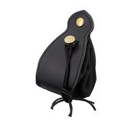 Wdbild Borsa piccola in pelle con coulisse per DND-Dice Pouch per D&D-Dungeons-and Dragons-regalo e accessori, Nero