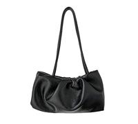 Wdbild Borsa pieghettata alla moda con tessuto comodo elegante della borsa della frizione di grande capacità e hardware squisito, Nero