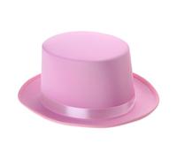 Wdbild Cappello a cilindro, cappello per signori, maghi, carnevale, cappelli spessi piatti per gentiluomini, riunioni casual