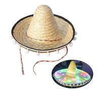 Wdbild Cappello a cilindro, sombrero illuminato, cappello da festival messicani, cappelli per feste e fotografie, per bambini e adulti, costume tradizionale copricapo