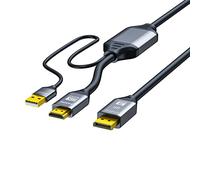 Wdbild Cavo adattatore ad alta velocità da 2.1 a DisplayPort 1.4, ideale per giochi e streaming di linea USB