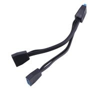 Wdbild Cavo splitter da 1 a 2 schede madri USB 3.0, 20 cm, 19 pin, prolunga interna