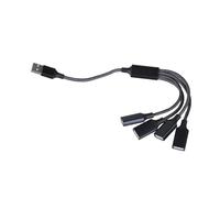 Wdbild Cavo splitter USB multiporta 4 in 1 maschio a 4 femmina adattatore per computer portatile desktop 480Mbps trasferimento dati e ricarica porta multiUSB