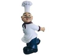 Wdbild Chef Portabottiglie decorativo per vino per cucina Resto vino statua statua decorazione domestica espositore vino centrotavola