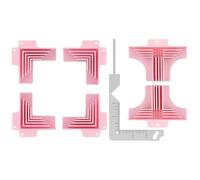 Wdbild Clip di giunzione in truciolato Elementi di fissaggio angolari in acciaio inossidabile Multiuso Mobili Artigianato Bordi lavorati Facile installazione Staffa angolare in acciaio inossidabile