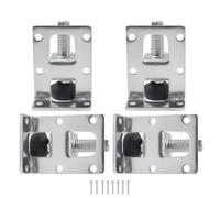 Wdbild Confezione da 4 piedini regolabili per mobili in metallo resistente, design antiscivolo per armadi e armadietti