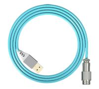 Wdbild Connettore a spirale di USB C del doppio del cavo della tastiera per il cavo resistente di gioco meccanico della dogana