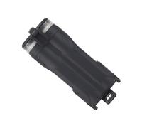 Wdbild Custodia impermeabile per batteria, antipolvere, a doppio foro, portatile, per zaini e ingranaggi, contenitore per attrezzi di sopravvivenza, Nero , Taglia unica