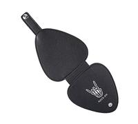 Wdbild Custodia in pelle PU per plettri, custodia per plettri per chitarra, Nessun pick