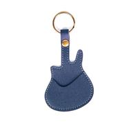 Wdbild Custodia multiuso per plettro per chitarra, a forma di chitarra, custodia protettiva per plettri, Blu