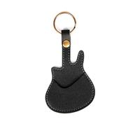 Wdbild Custodia multiuso per plettro per chitarra, a forma di chitarra, custodia protettiva per plettri, Nero