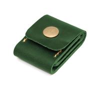 Wdbild Custodia per plettri per chitarra, in pelle PU, organizer per plettro per chitarra, Verde