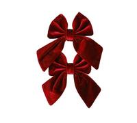 Wdbild Doppio fiocco vellutato multiuso decorazioni per le vacanze per pacchetti di Natale ghirlande e decorazioni da tavola per festival con fiocco vellutato