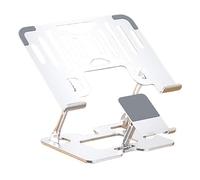 Wdbild Doppio Uso Portatile Alluminio Laptop Risers Stand Con Base Ventilata E Pad Antiscivolo Misura Per 10-17.3Inch Computer