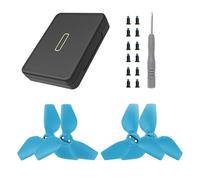 Wdbild Durabilità Eliche Custodia di Immagazzinaggio per Accessori Scatola Protettiva Piccola Pagaia Carriers Durabilità Box Storage, Set da 3.