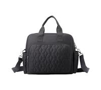 Wdbild Elegante borsa per pannolini per bambini ospedalieri con disegni spaziosi borsa a tracolla per pannolini per bambini alla moda facile da trasportare per mamme grande, Nero