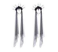 Wdbild Elegante cerchietto con fiori ornamentali per Halloween, copricapo per Halloween per feste in maschera e feste