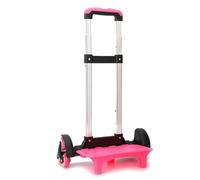 Wdbild Etichette per bagagli, 6 ruote, trolley pieghevole con manico telescopico, carrello da viaggio per borse scolastiche