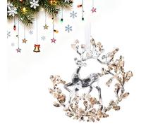 Wdbild Fiocchi di neve in acrilico decorazione per animali domestici sicuri e celebrazione sostenibile resistente alle intemperie acrilico decorazione per le vacanze