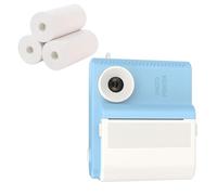 Wdbild Fotocamera istantanea tascabile per bambini, con 3 rotoli di carta, filtro, cattura e condividi momenti istantanei fotocamera per bambini, BL
