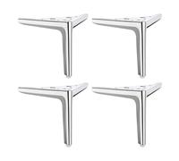 Wdbild Gambe ad alta resistenza della mobilia del metallo 4pcs con resistenza della corrosione Gambe moderne della mobilia del metallo per i gabinetti & sofà sostituzione