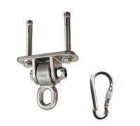 Wdbild Gancio per altalena in acciaio inox Heavy Duty Hanger per amaca trapezio e sacco da boxe Set di facile installazione Swing Hardware