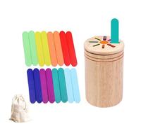 Wdbild Gioco di selezione del legno per bambini con riconoscimento del colore per 1 2 3 anni di capacità del motore giocattolo a forma di bambino giochi di corrispondenza