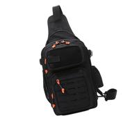 Wdbild Grande capacità Pesca Water Resist Crossbody Bag Tackle Bag Zaini Singola Borsa a tracolla Borsa da pesca Attrezzatura da pesca Borsa per il trasporto, Nero