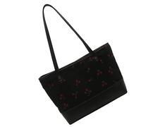 Wdbild Grande Capacità Shopping Bag Per Le Donne Estetica Borsa A Tracolla Scuola Elegante Ascella Pendolarismo Lavanderia Donne Elegante Spalla Studenti Scuola Grande Capacità Ascella, Nero , One
