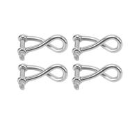 Wdbild Heavy Duty 8mm In Acciaio Inox Twisted Grillo Per Traino Sollevamento Rimorchio Ormeggio Barche di Acqua Salata Vela Yacht Hardware Grillo In Acciaio Inox