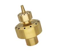 Wdbild Heavy Duty Fontana di Rame Sprinkler Testa Per Stagno Piscina Patios Decorazione 2 Strato Spruzzi Acqua Ugello Accessori Fontana Spruzzatore