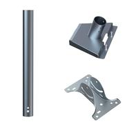 Wdbild Internet Staffa di montaggio a parete lunga Heavy Duty Montaggio a parete Accessori Adattatore per tubo a gomito per adattatore per montaggio satellitare in metallo satellitare