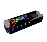 Wdbild M2 SSD Dissipatore di Calore-radiatore Cooler Vest 5V ARGB M.2 2280 Disco Rigido Disco Rigido Ventola di Raffreddamento Pad Termico