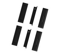 Wdbild Maniglia moderna da incasso per porta dell'armadio in acciaio inossidabile antiruggine tira le manopole del cassetto maniglie nascoste Hardware Maniglia durevole del cassetto dell'acciaio